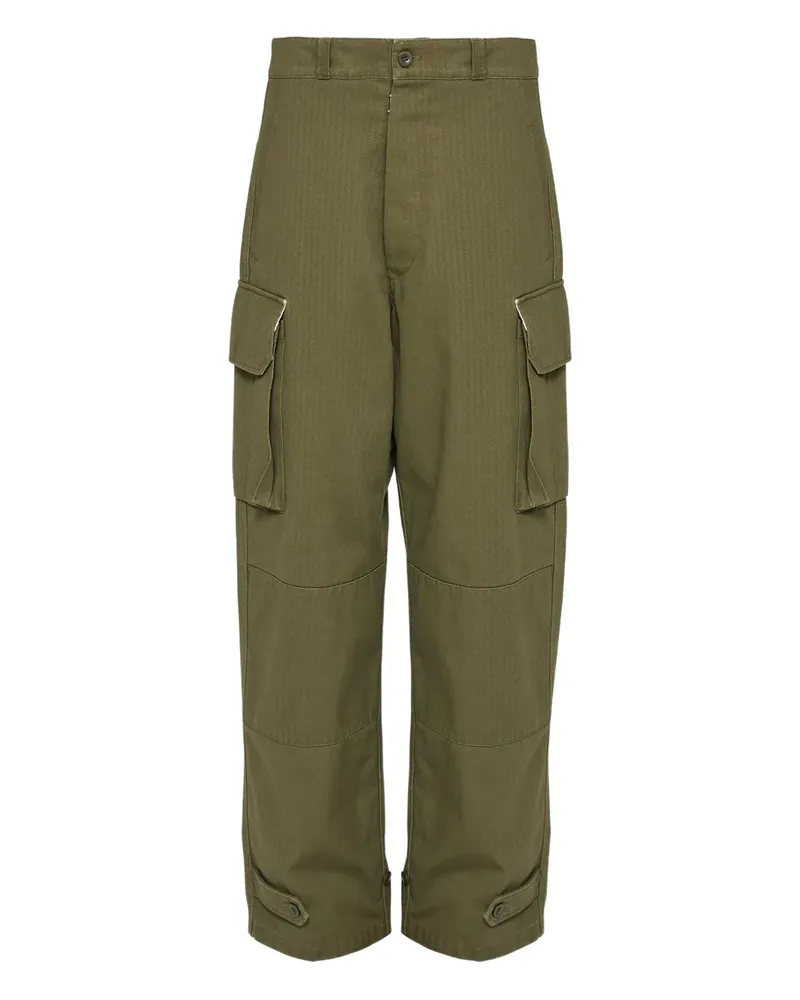 Maison Margiela Hose mit aufgesetzten Taschen - Grün Grün