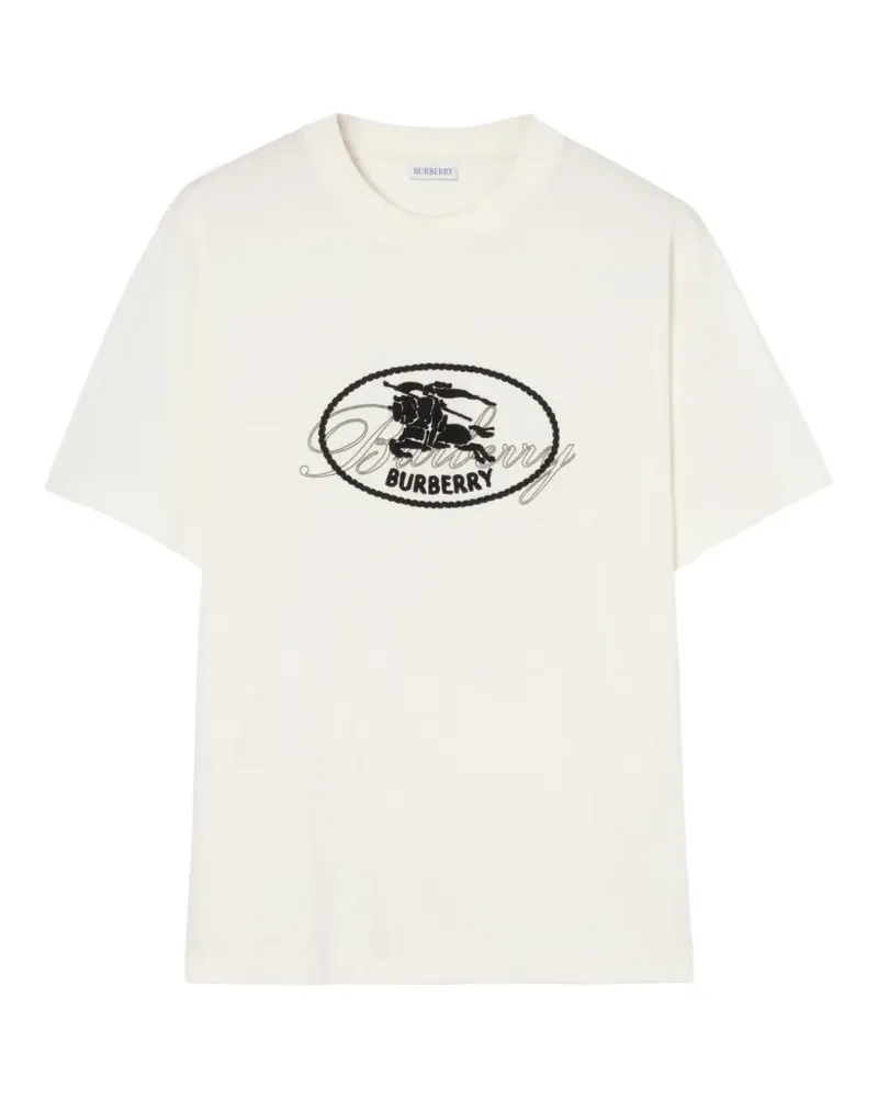 Burberry Knight-stamp cotton t-shirt - Nude Nude