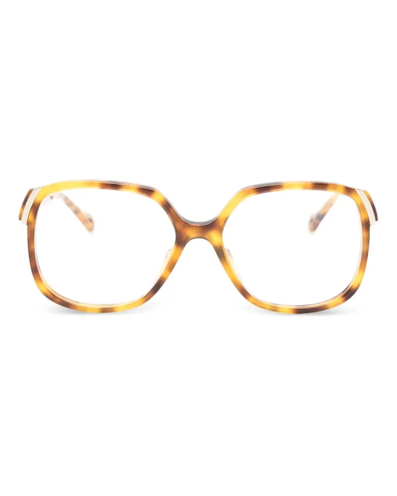 Chloé Brille mit geometrischem Gestell - Braun Braun