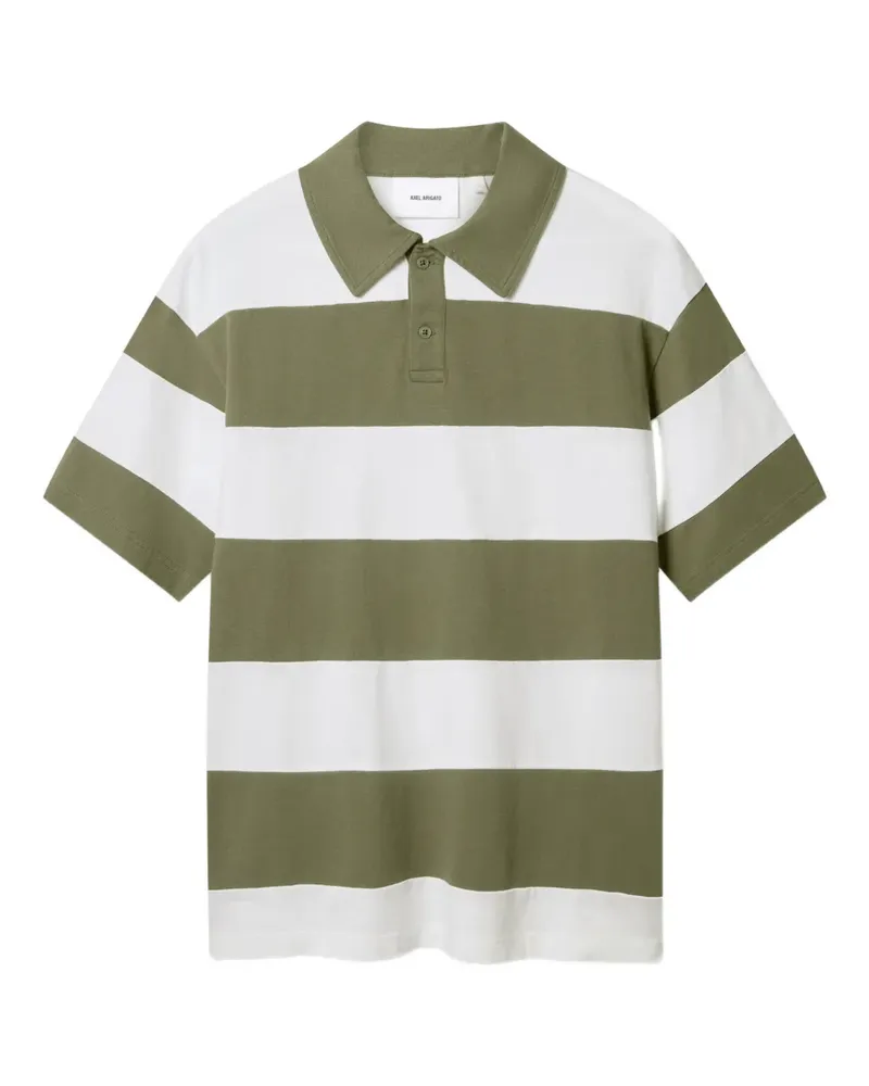 Axel Arigato Gestreiftes Poloshirt - Grün Grün