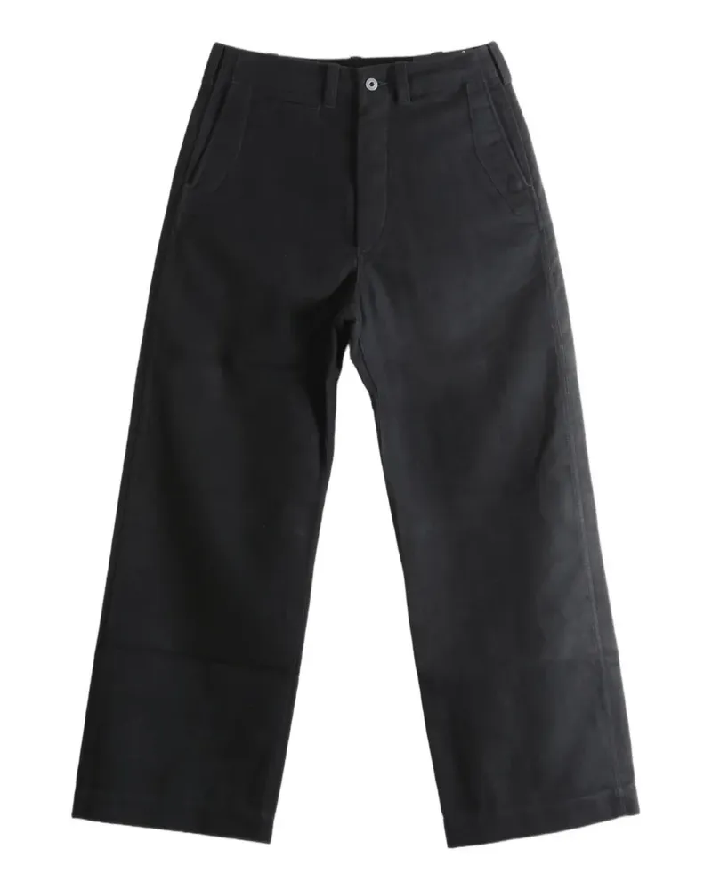 Taiga Takahashi Hose mit weitem Bein - Schwarz Schwarz