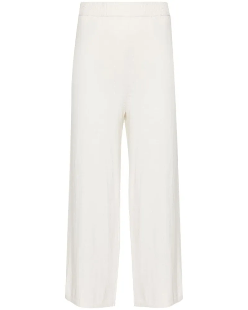 Joseph Gestrickte Cropped-Hose - Weiß Weiß