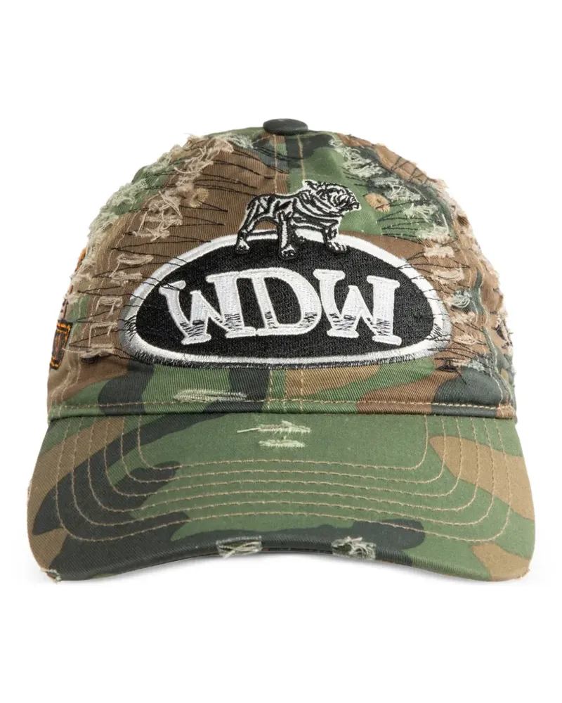 WHO DECIDES WAR Baseballkappe mit Camouflage-Print - Grün Grün