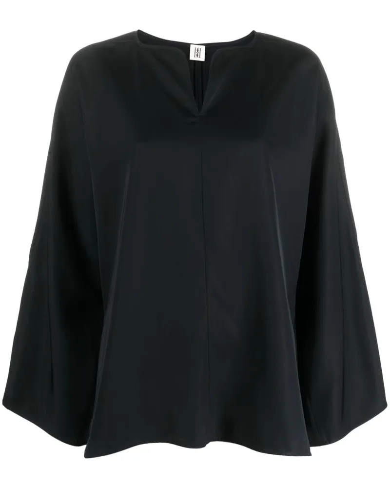 By Malene Birger Klassische Bluse - Schwarz Schwarz