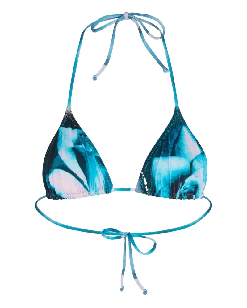 Jean Paul Gaultier Bikinioberteil mit Print - Blau Blau