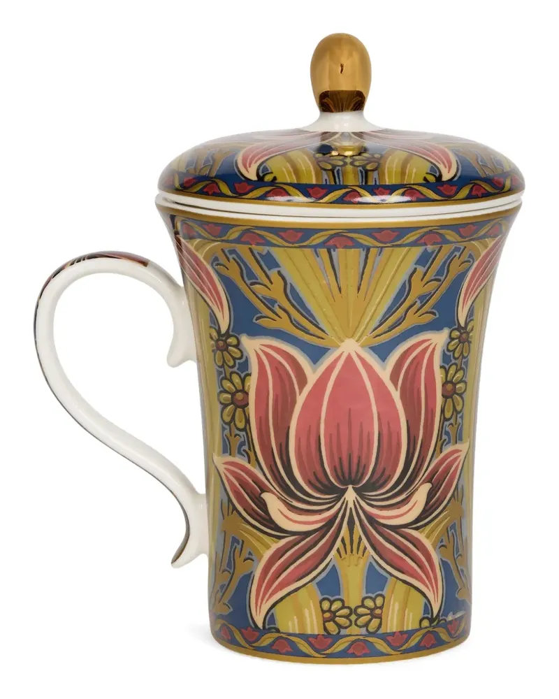 Etro floral-motif lidded tableware - Blau Blau