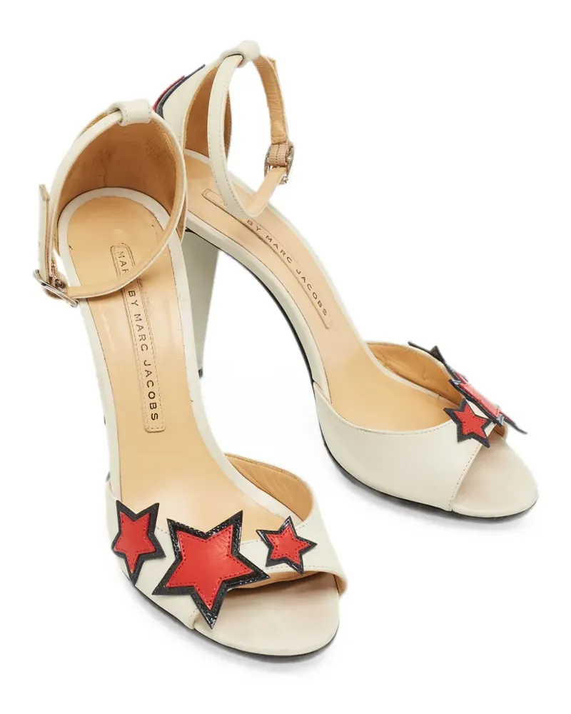 Marc Jacobs Sandalen mit Stern-Patch - Nude Nude
