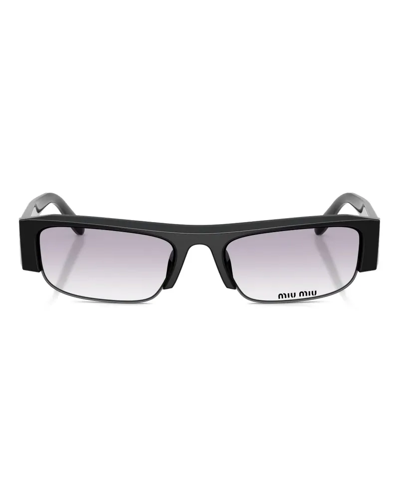 Miu Miu rectangle-frame sunglasses - Schwarz Schwarz