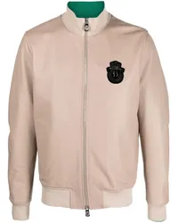 Billionaire Bomberjacke aus Leder Nude