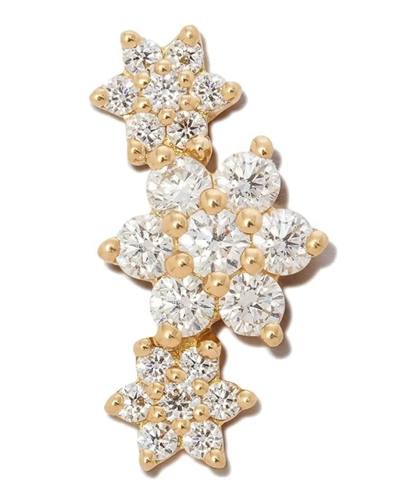 Maria Tash 18kt Flower Garland Gelbgoldohrring mit Diamanten Gold