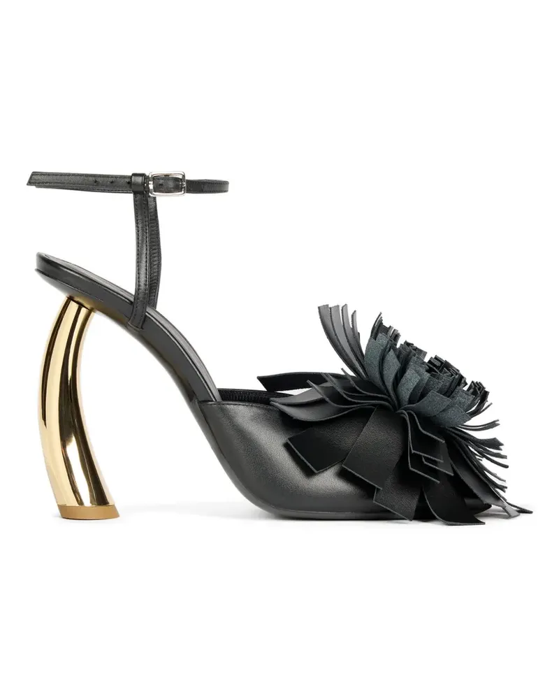 A.W.A.K.E. Justine pom-pom sandals - Schwarz Schwarz