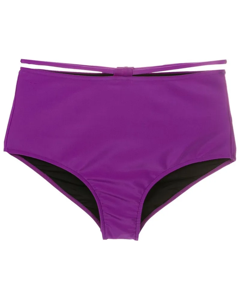 Gloria Coelho Bikini mit hohem Bund - Violett Violett