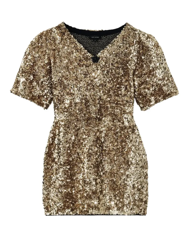 Marc Jacobs Minikleid mit Pailletten - Gold Gold