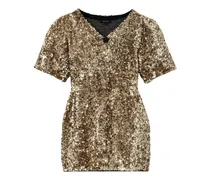 Minikleid mit Pailletten - Gold
