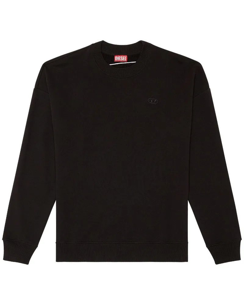 Diesel S-Rob-Megoval-D Sweatshirt aus Baumwolle - Schwarz Schwarz