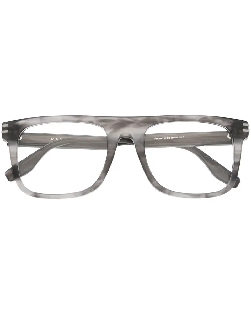 Marc Jacobs Marc Brille mit eckigem Gestell - Grau Grau