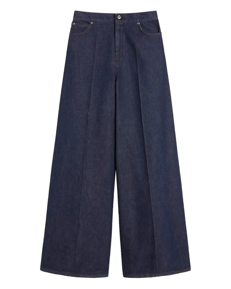Max Mara logo-patch jeans - Blau Blau