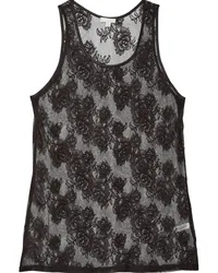 Fleur Du Mal Bouquet Tanktop aus Spitze Schwarz