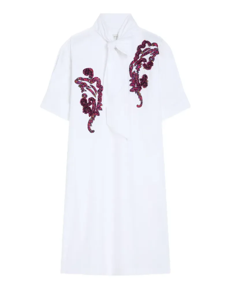 Dries van Noten Besticktes Hemdkleid - Weiß Weiß