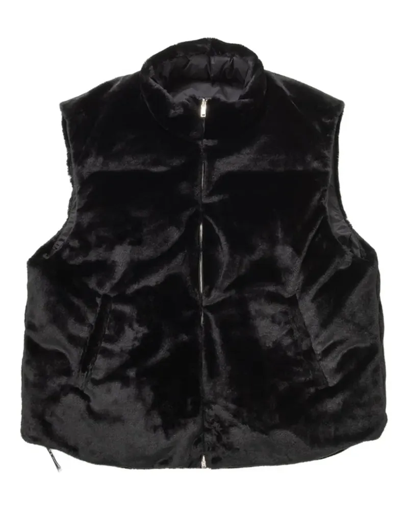 Mastermind Japan Wendbare Steppweste - Schwarz Schwarz
