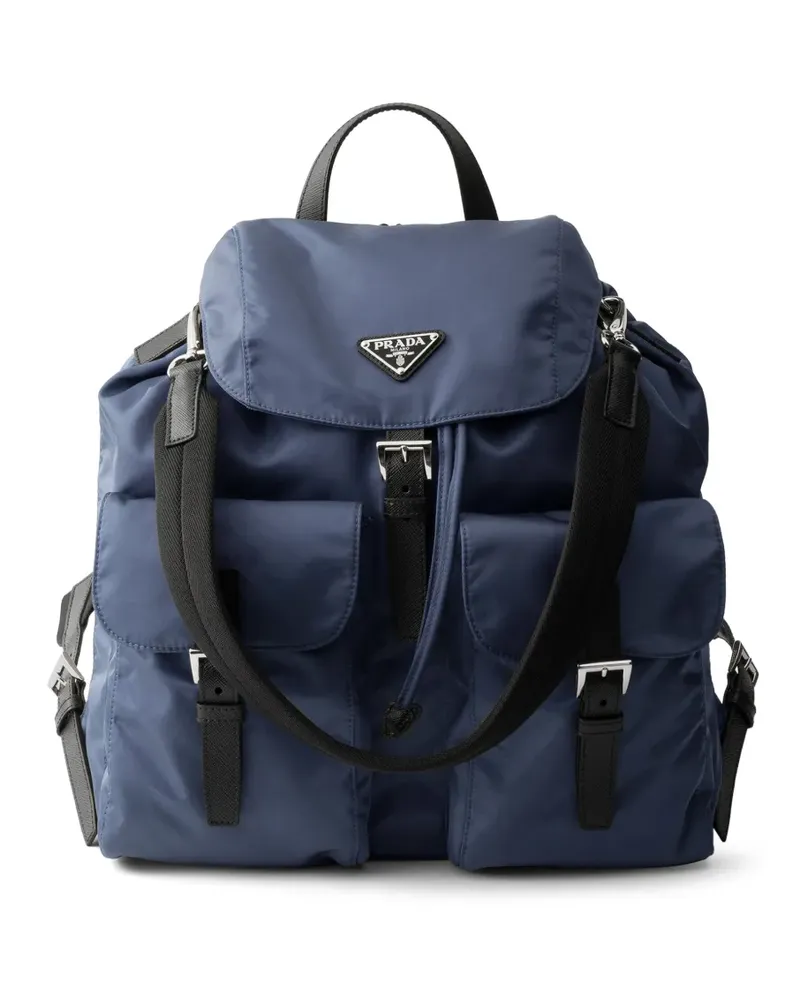 Prada Rucksack aus Re-Nylon - Blau Blau