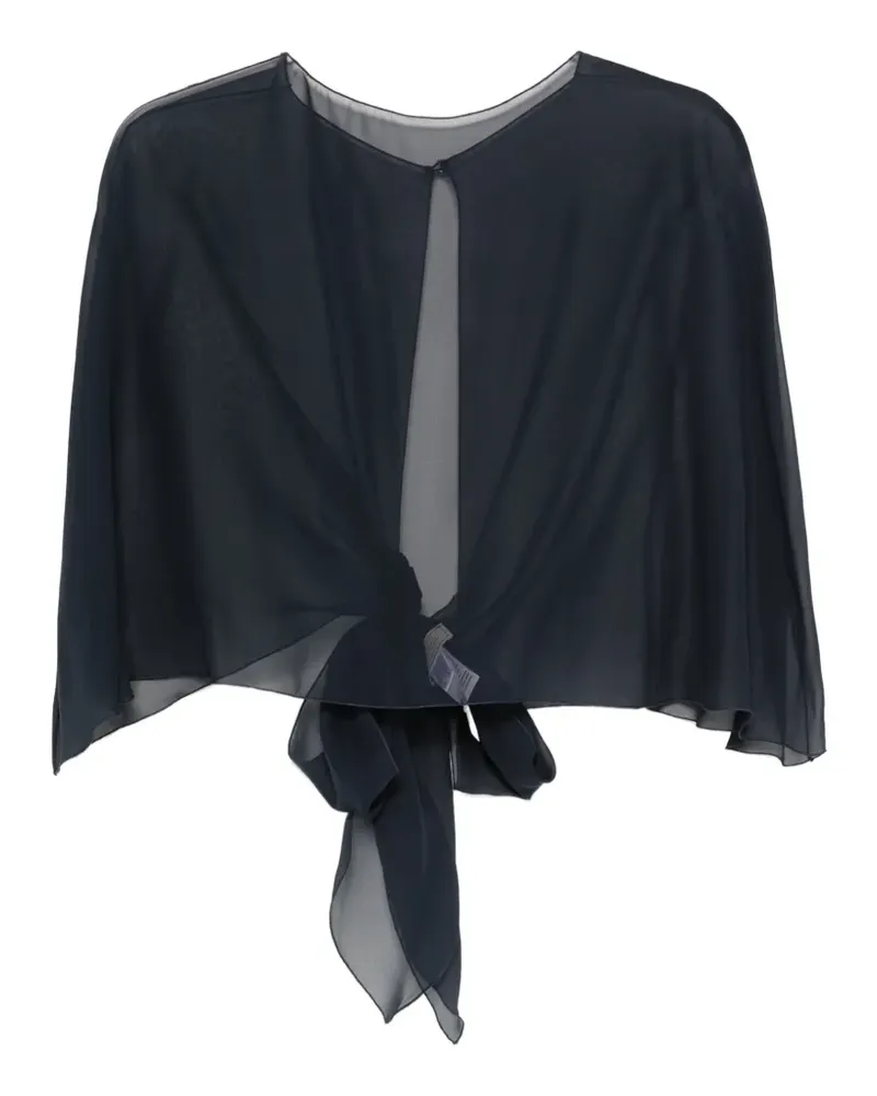 Antonelli Firenze tie-fastening cape - Blau Blau