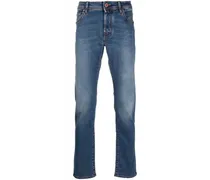 Straight-Leg-Jeans mit Logo-Patch