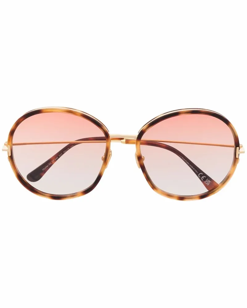 Tom Ford Sonnenbrille in Schildpattoptik - Braun Braun