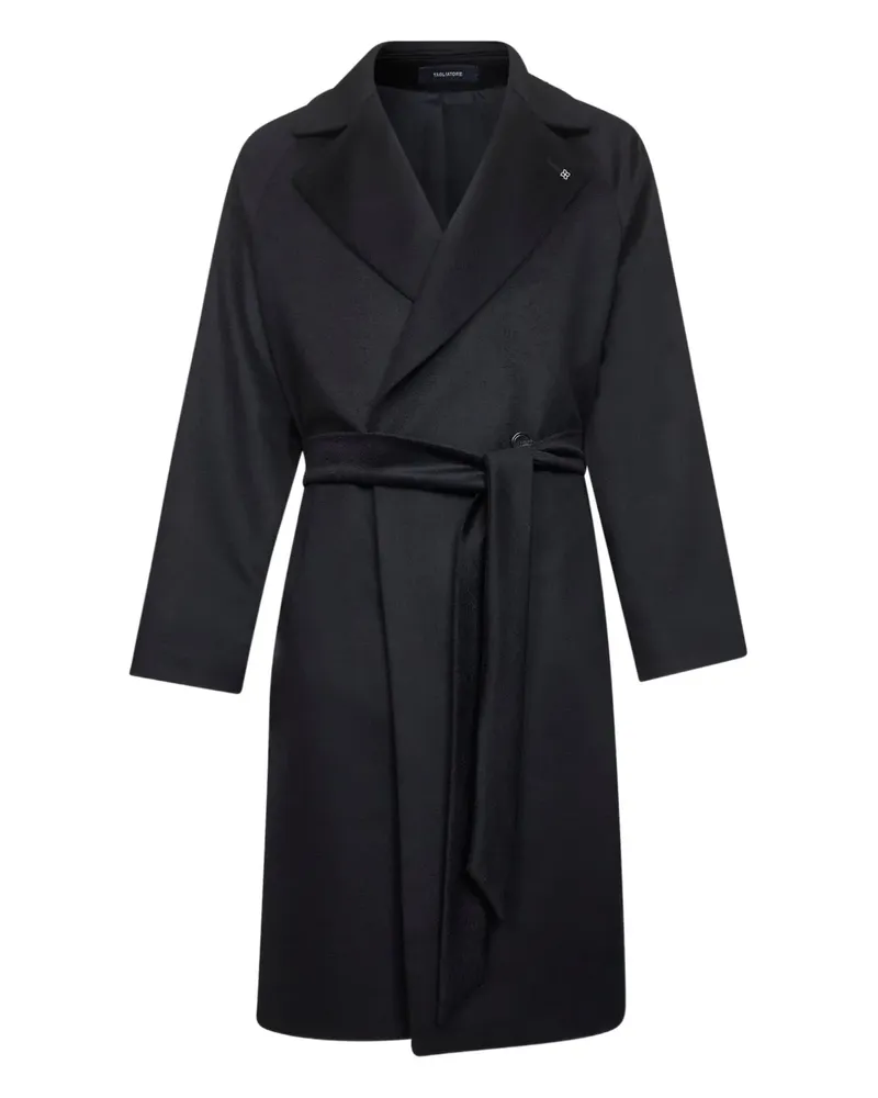 Tagliatore double-breasted belted coat - Schwarz Schwarz