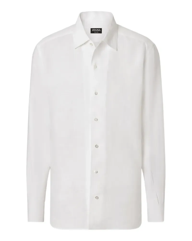 Ermenegildo Zegna Oasi Lino-Hemd - Weiß Weiß