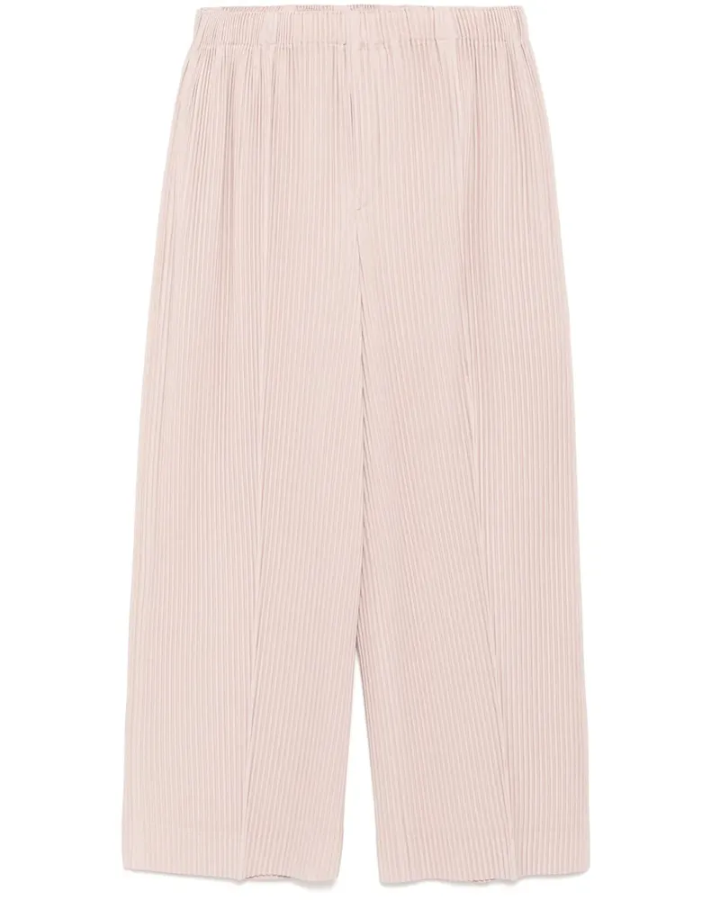 Issey Miyake Cropped-Hose mit Bundfalten - Rosa Rosa