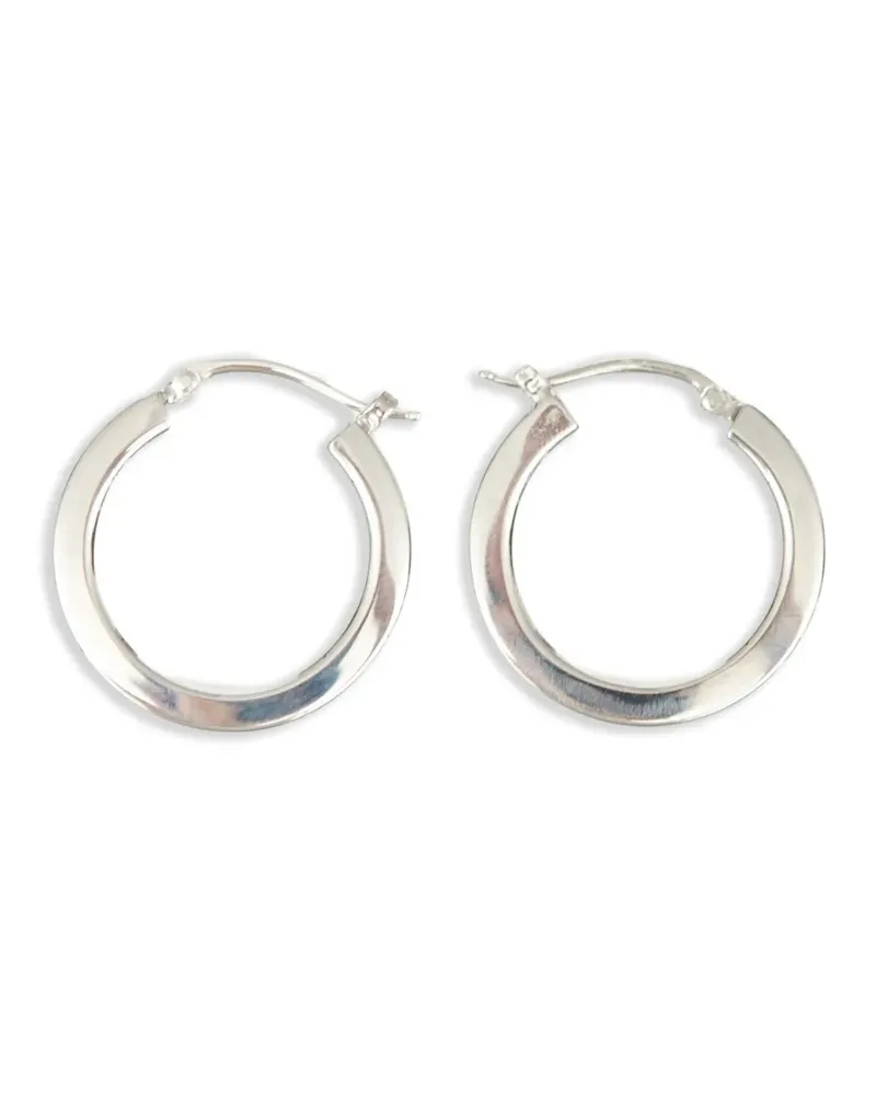 Maison Margiela Polierte Creolen - Silber Silber