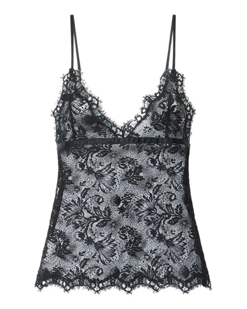 Isabel Marant Adiena floral lace camisole - Schwarz Schwarz
