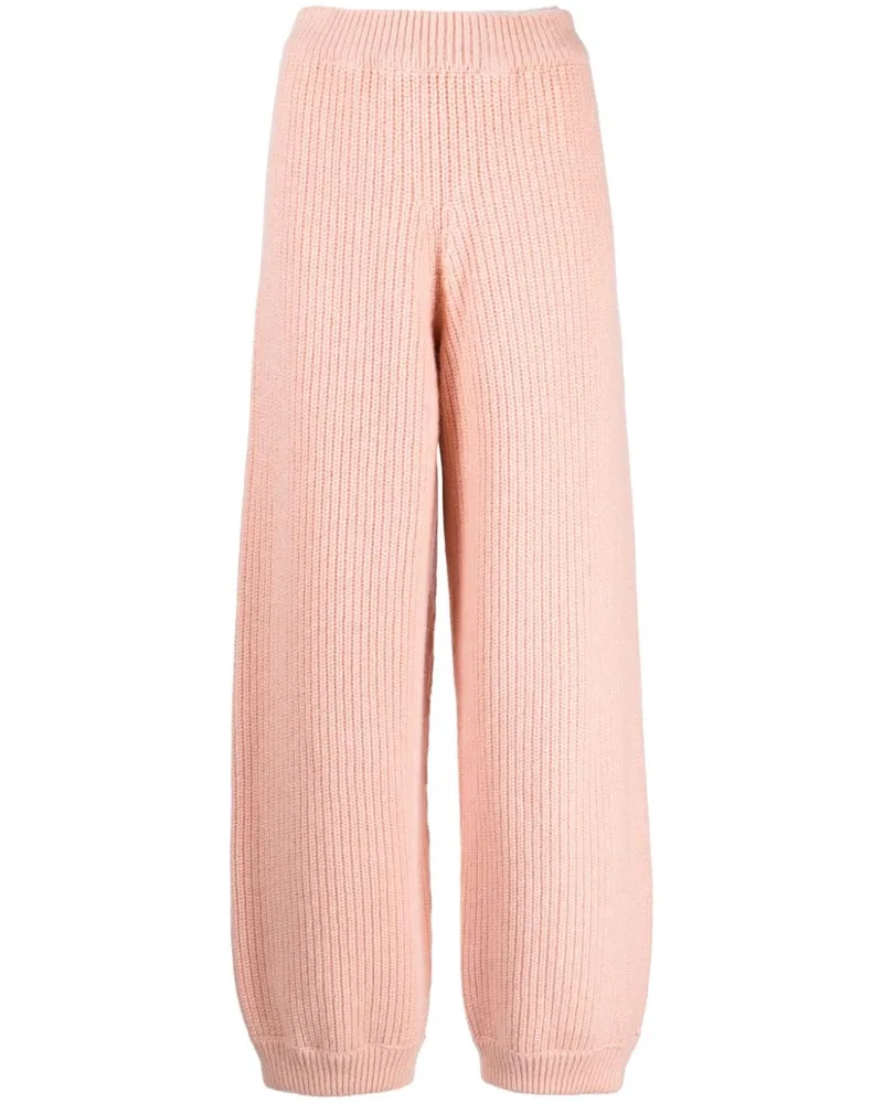 Baserange Gerippte Strickhose - Rosa Rosa