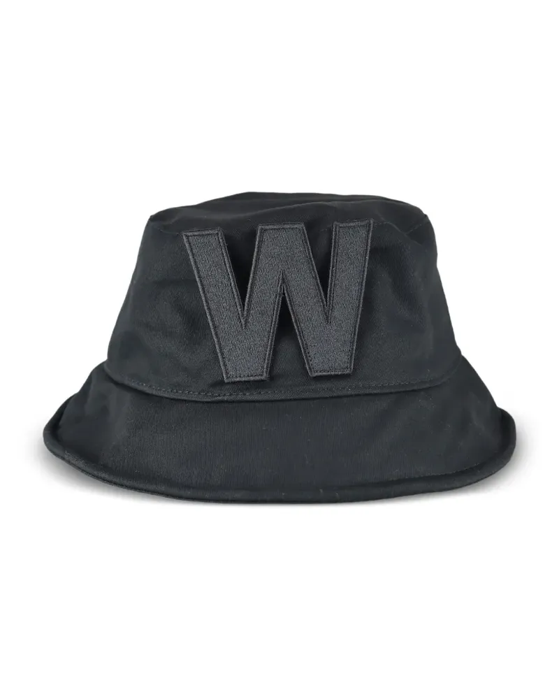 Walter van Beirendonck Fischerhut mit W-Initiale - Schwarz Schwarz