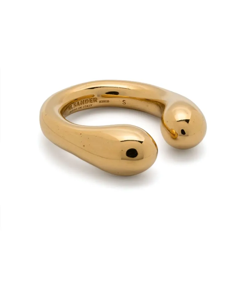 Jil Sander Vergoldeter Ring Gold