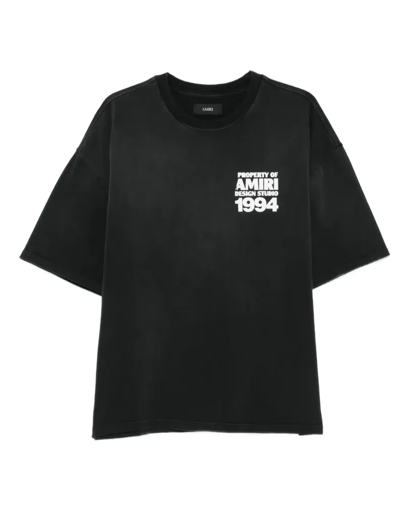Amiri T-Shirt mit Logo-Print - Schwarz Schwarz