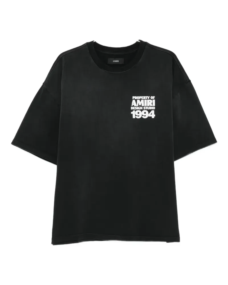Amiri logo-print T-shirt - Schwarz Schwarz