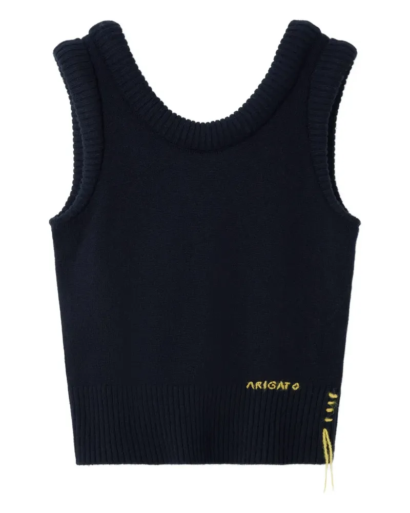 Axel Arigato Geripptes Stricktop - Blau Blau