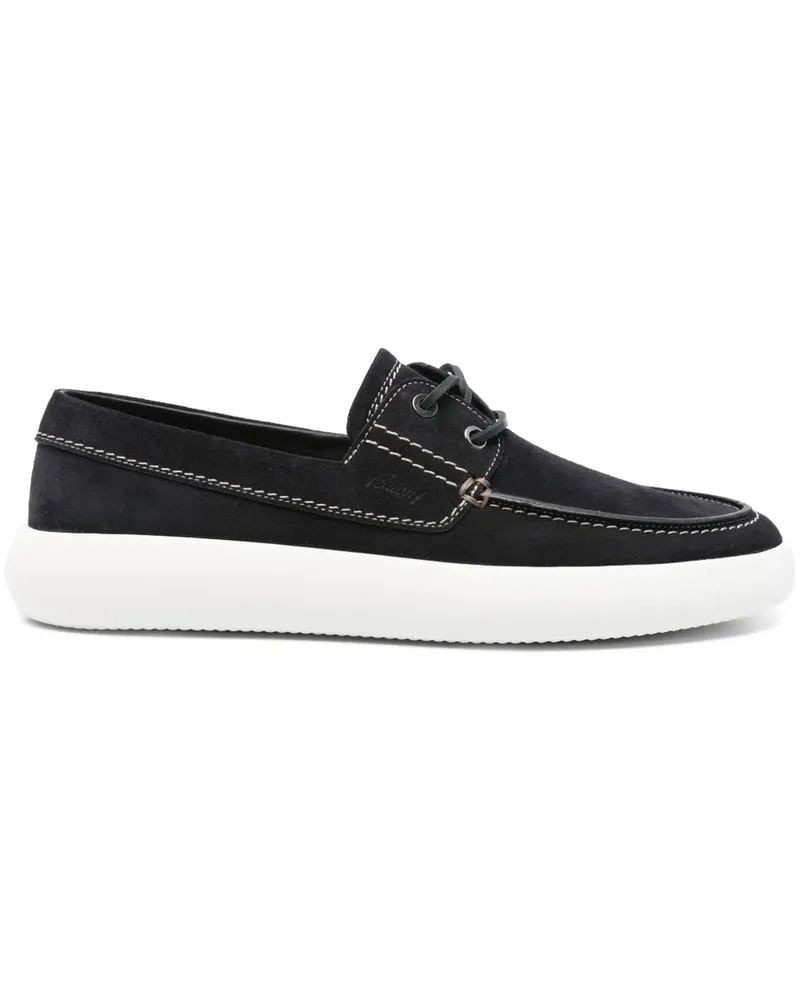 Brioni Segelschuhe aus Wildleder - Blau Blau