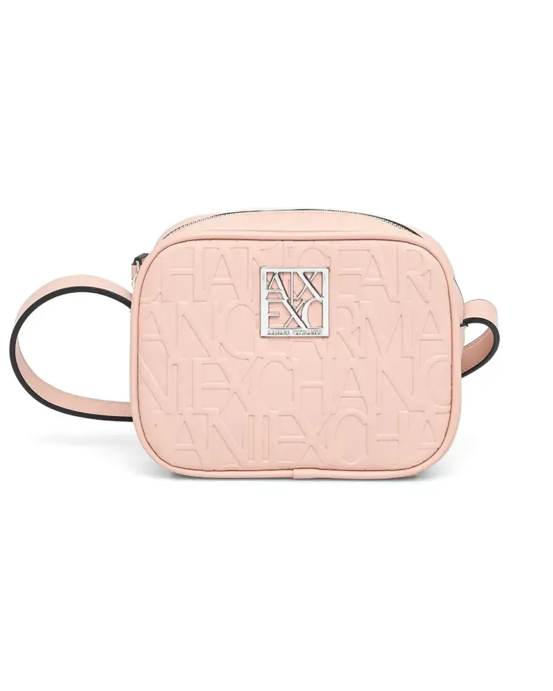 Armani Exchange Kameratasche mit Logo-Schild - Rosa Rosa