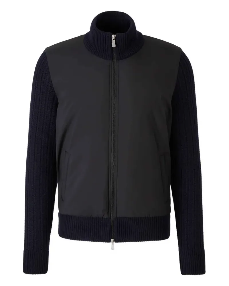 Gran Sasso ribbed-detail cardigan - Schwarz Schwarz