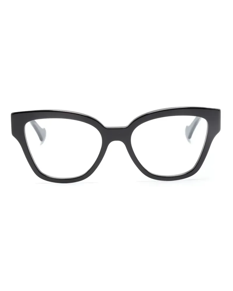 Gucci Brille mit eckigem Gestell - Schwarz Schwarz