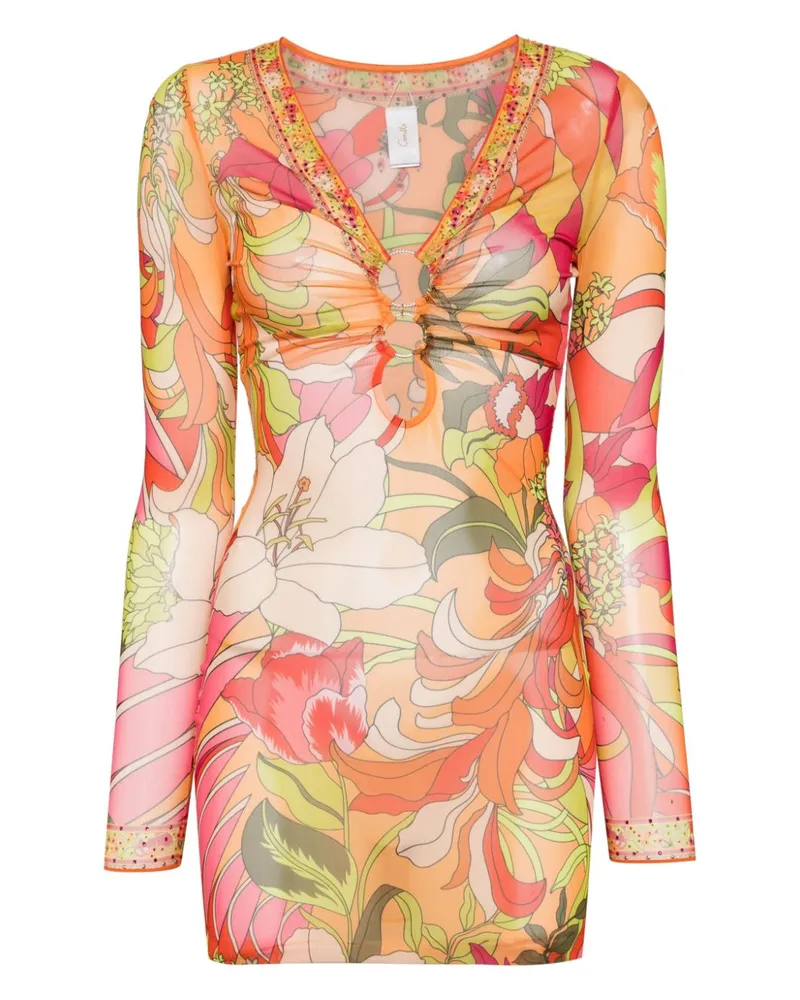 Camilla The Flower Child Society Kleid Orange