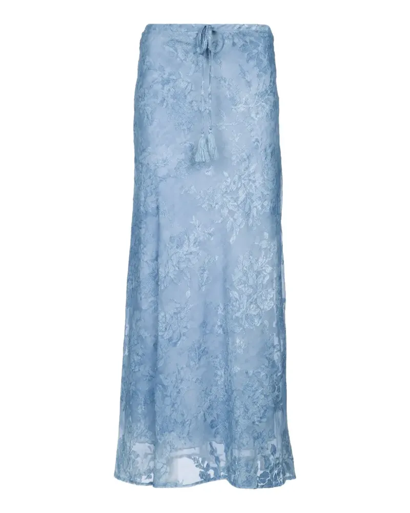Ermanno Scervino tassel lace skirt - Blau Blau