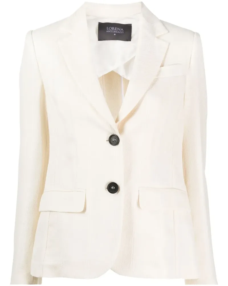 Lorena Antoniazzi Schmaler Blazer - Weiß Weiß
