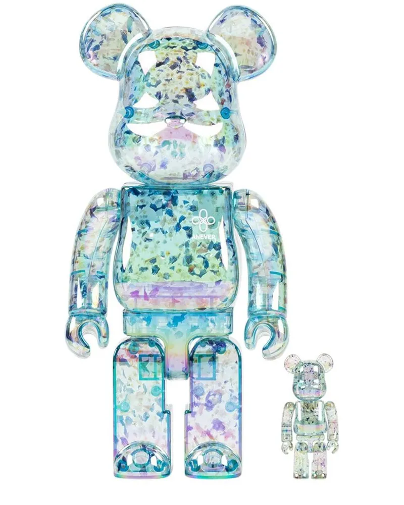 Medicom Toy x ANEVER BE@RBRICK 100% & 400% Figuren-Set Blau