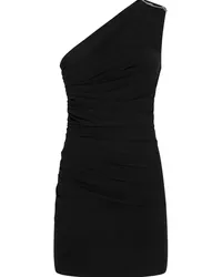 Dsquared2 Gerafftes One-Shoulder-Kleid Schwarz