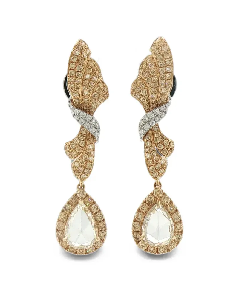 HYT Jewelry Rautenförmige Ohrringe - Gold Gold
