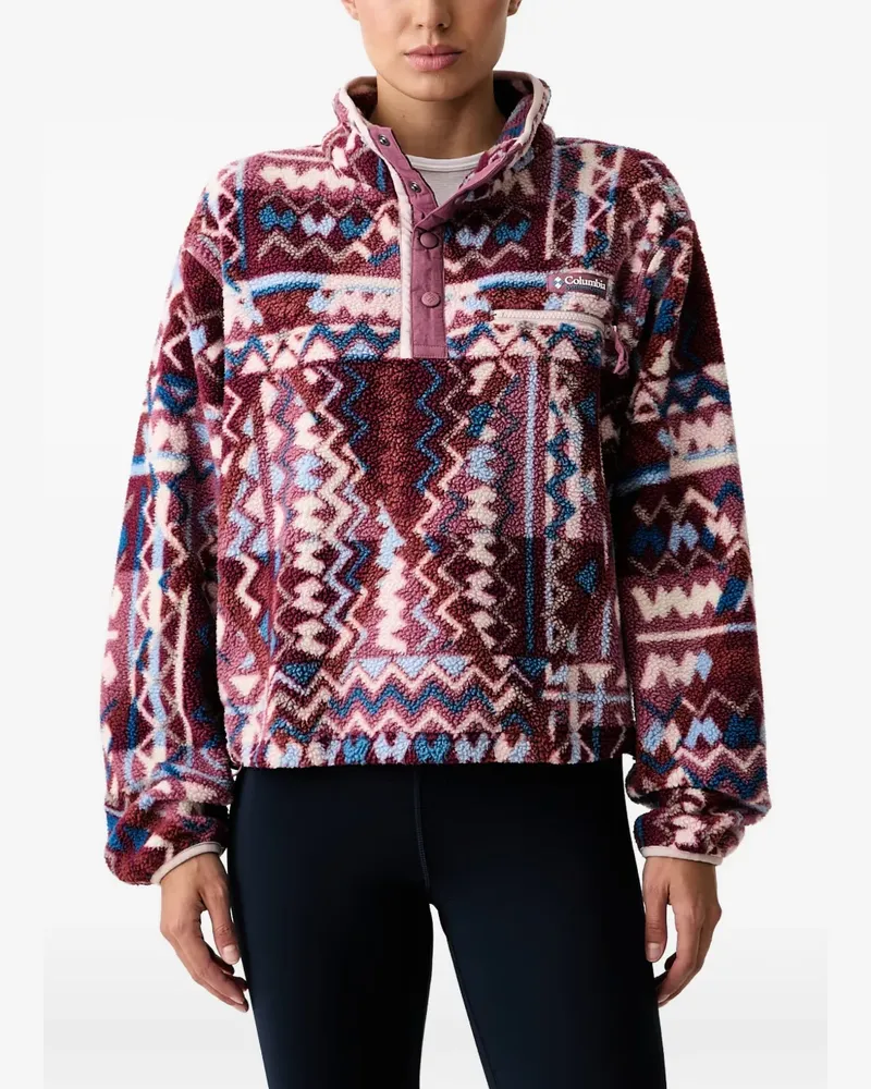 Columbia Sportswear Company Helvetia Fleecepullover mit geometrischem Print - Rosa Rosa